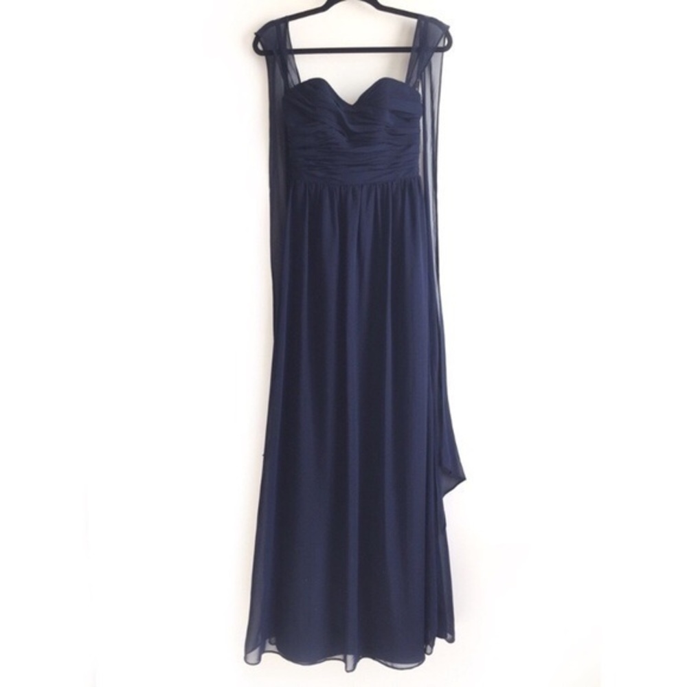 Alfred Angelo Navy Bridesmaids Viola Gown Size 0